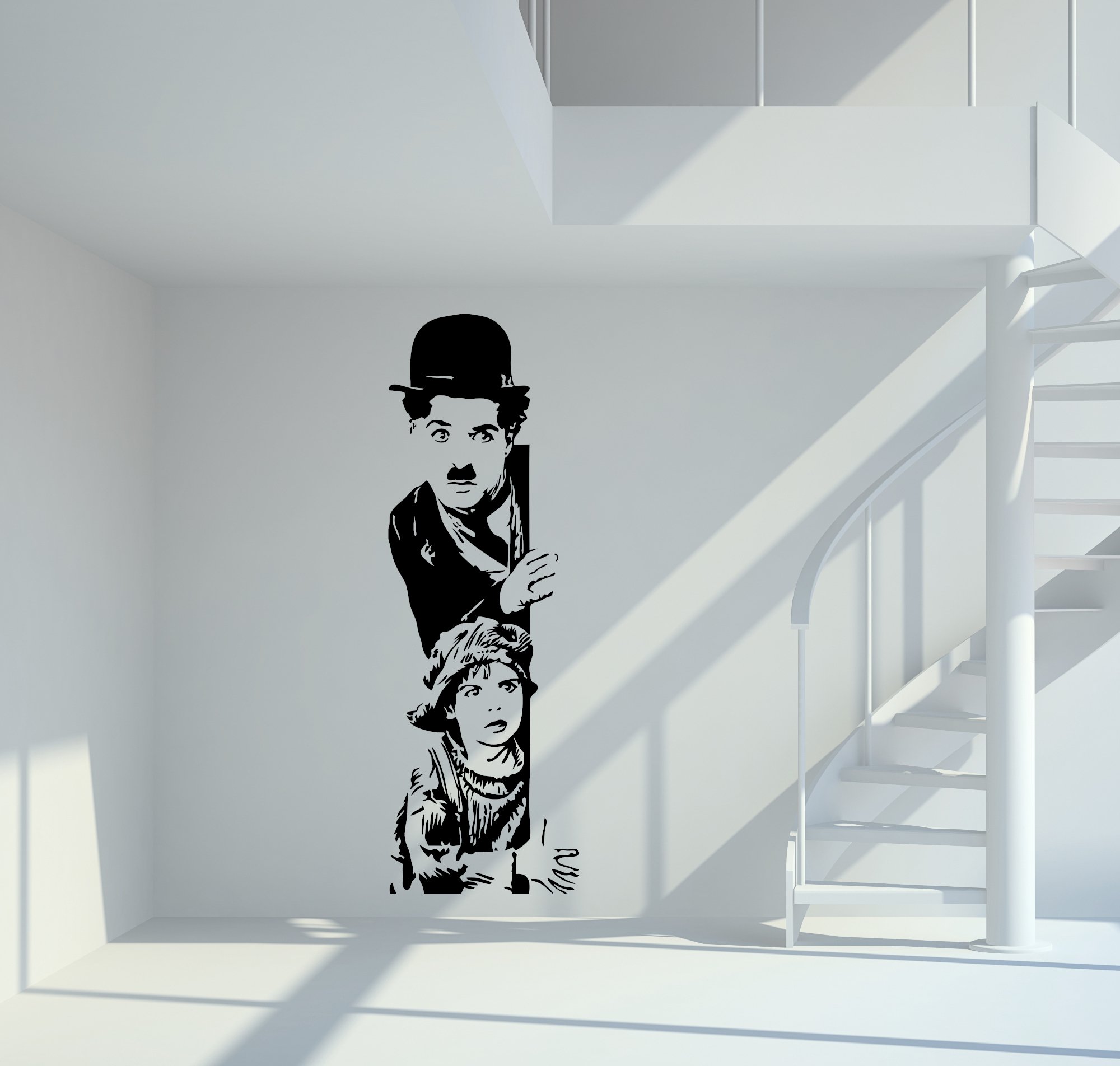 46170W Charlie Chaplin 2 Wandtattoo